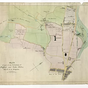 Plan of part of the townships of Sheffield and Nether Hallam, Sheffield, c. 1826