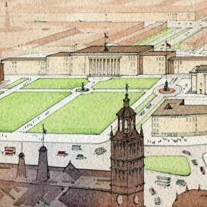 Proposed redevelopment of Sheffield, c. 1920