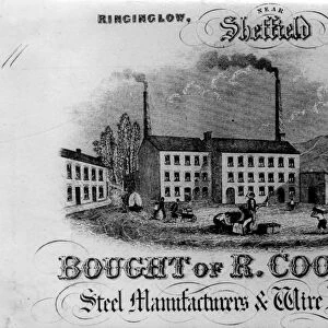 R. Cook and Co. Steel Manufacturers and Wire Drawers, Ringinglow, Sheffield, Yorkshire, c. 1880