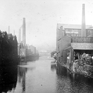 River Don from Ladys Bridge, Sheffield, c. 1900