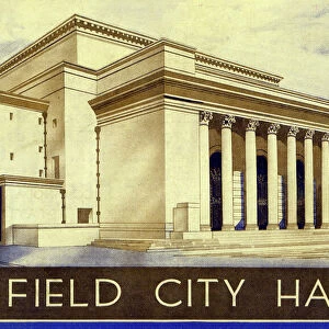 Sheffield City Hall, Barkers Pool, Sheffield, Yorkshire, 1935