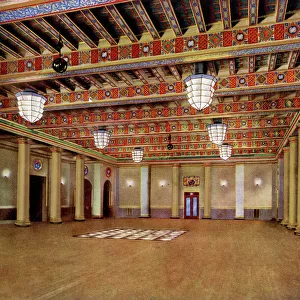 Sheffield City Hall, Central Hall (Ballroom) showing glass floor, 1952