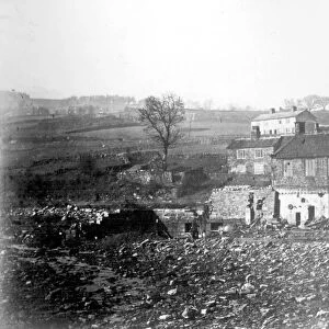 Sheffield Flood, remains of William I. Horn and Co. Scythe and Sickle Manufacturers, Wisewood Scythe Wheels or Forge, Loxley Valley, , 1864