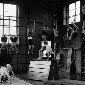 Sheffield School for Blind Children (Tapton Mount School), Manchester Road - in the gymnasium, 1955