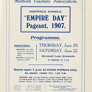 Sheffield Schools Empire Day Pageant, Bramall Lane, 1907