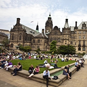 Sheffield Town Hall and Peace Gardens, 2009