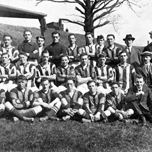 Sheffield Wednesday Football Club on their training field, 1910