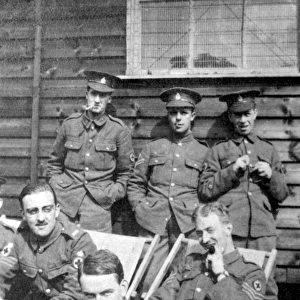 Snap at lunchtime, most probably at 3rd Northern General Base Hospital, Broomhall, World War I