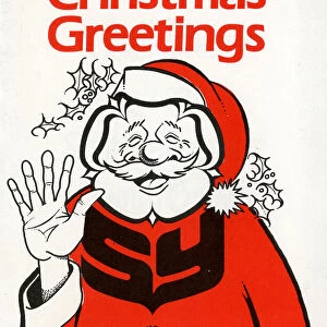 South Yorkshire County Council Christmas card, 1985