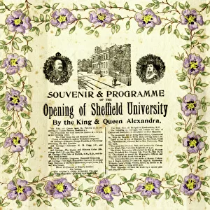 Souvenir of the Royal Visit of King Edward VII and Queen Alexandra to open the University of Sheffield, 1905