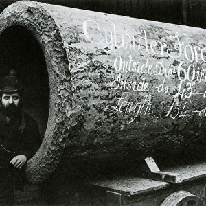 Thos. Firth and Sons Ltd. Norfolk Works, Sheffield - hollow forging for hydraulic cylinder, c. 1900