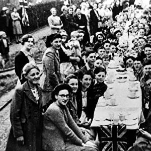 VE Day Celebrations, Sheffield, Yorkshire, 1945