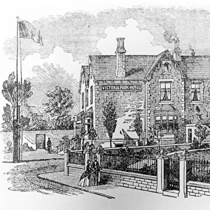 Victoria Park Hotel, junction of Clarkehouse Road and Southbourne Road, 1862. Later occupied as a private residence by Samuel Osborn and renamed Rutledge House