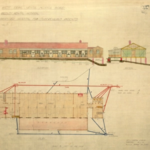 Wadsley Asylum / Middlewood Hospital - proposed Hospital for Tuberculosis Patients, 1925