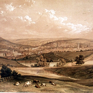 West View of Sheffield by William Ibbitt, 1855