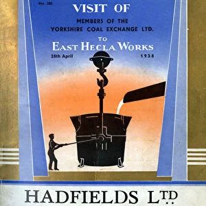 Yorkshire Coal Exchange members visit to Hadfields Ltd. East Hecla Works, Sheffield, Yorkshire, 1938