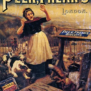 Advertisement for Peek Freans Biscuits, late 19th century