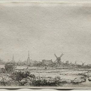 Copy of View of Amsterdam from the North West, 1700s. Creator: Unknown
