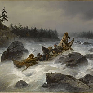 The Duke of Orleans on the Muonio River in Lapland, August 1795, 1840