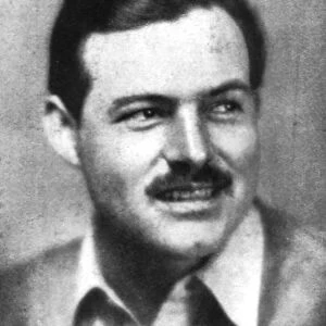 Ernest Hemingway (1899-1961), American novelist, early 20th century
