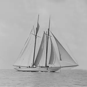 The handsome racing schooner Waterwitch, 1911. Creator: Kirk & Sons of Cowes