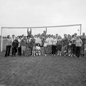 Men vs ladies football match, Doncaster, South Yorkshire, 1971. Artist: Michael Walters