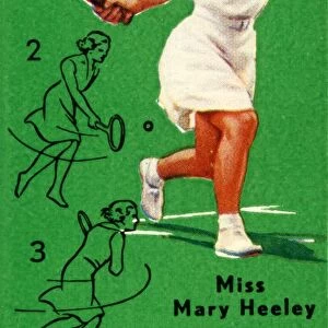 Miss Mary Heeley - Forehand Drive, c1935. Creator: Unknown