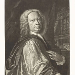 Portrait of the Composer Johann Christoph Pepusch (1667-1752), First half of the 18th cent
