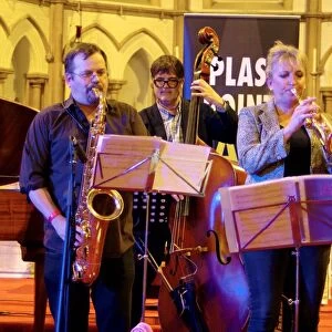 Roberto Manzin, Andy Cleyndert and Sue Richardson, Eastbourne Jazz Festival, 30 Sep 2018