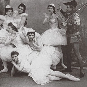 Scene from the Ballet Swan Lake, Mariinsky Theatre. 1895 Artist: Anonymous