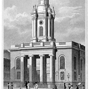 Trinity Church, Euston Road, St Pancras, London, 1828. Artist: Thomas Hosmer Shepherd