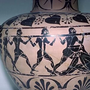 Vase-painting of the story of the Cyclops from the Odyssey