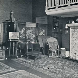 View in the Studio of Sir E. A. Waterlow, R. A. late 19th-early 20th century. Creator: Unknown