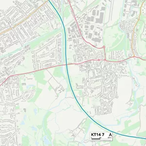 Elmbridge KT14 7 Map