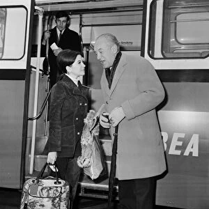 Barbara Parkins, television & film actress, pictured arriving at London Heathrow Airport