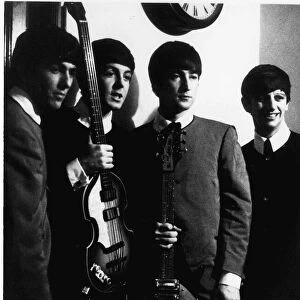 The Beatles 1964 Left to right: George Harrison, Paul McCartney, John Lennon