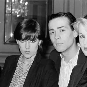 The Human League November 1981 (l-r) Joanne Catherall - Philip Oakey