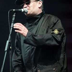 Paul Heaton of the Beautiful South pictured on stage at T in the Park July 1999