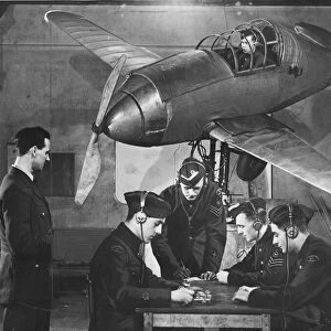 Picture shows cadets of the Wakefield 127 Squadron ATC giving landing instructions