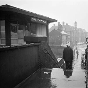 Smethwick Rolfe Street railway station, Smethwick, a town in the Sandwell Metropolitan