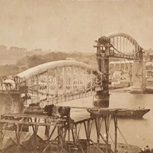 Photograph of the Royal Albert Bridge, 1858