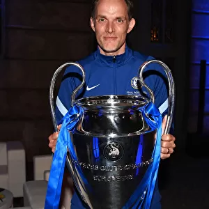 Thomas Tuchel Celebrates UEFA Champions League Victory with Chelsea after Manchester City Showdown, Porto 2021