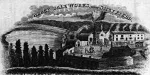 <b class=qtipBold><figcaption>Abbeydale Works, 1833</figcaption></b><br>John Dyson was scythemaker here from 1833-1841. From 1833 directory.<br><em>© Sheffield City Council</em> Abbeydale Works, 1833