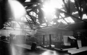 Blitz damage, Sheffield Cardboard Box Co., Cavendish Street, 1940 Blitz damage, Sheffield Cardboard Box Co., Cavendish Street, 1940