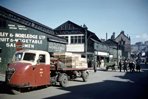 Castlefolds wholesale fruit and vegetable market, Broad Street showing (left Castlefolds wholesale fruit and vegetable market, Broad Street showing (left
