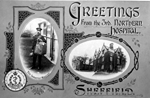 Christmas Card from 3rd Northern General Base Hospital, Broomhall, World War I, 1917 Christmas Card from 3rd Northern General Base Hospital, Broomhall, World War I, 1917