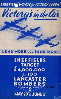 Cover of programme for Sheffield Wings for Victory Week, 1943 Cover of programme for Sheffield Wings for Victory Week, 1943