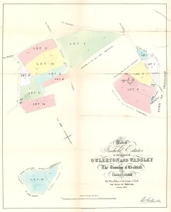 Plan of freehold estates in the hamlets of Owlerton and Wadsley in the township of Bradfield in the parish of Ecclesfield for sale by auction, 1857 Plan of freehold estates in the hamlets of Owlerton and Wadsley in the township of Bradfield in the parish of Ecclesfield for sale by auction, 1857