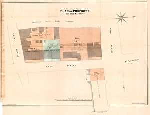 Sale plan for property fronting to Broad Land and Upper Gell Street, 1867 Sale plan for property fronting to Broad Land and Upper Gell Street, 1867