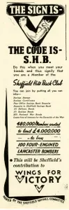 Sheffield Hits Back - Do this when you meet your friends and thus signify that you are a member of the Sheffield Hit Sheffield Hits Back - Do this when you meet your friends and thus signify that you are a member of the Sheffield Hit